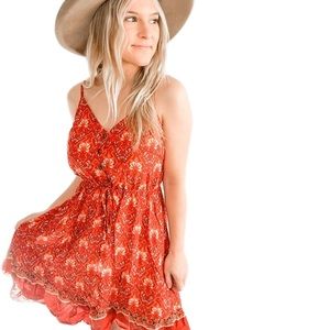 Red Boho Dress